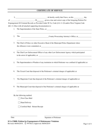 Form SCA-C900B Petition for Expungement of Misdemeanor Violations and Traffic Citations - West Virginia, Page 4