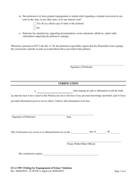 Form SCA-C907 Petition for Expungement of Felony Violations - West Virginia, Page 3