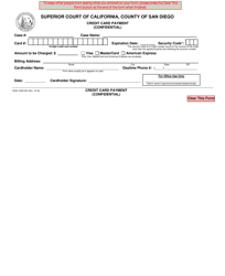 Form ADM-253 &quot;Credit Card Payment (Confidential)&quot; - County of San Diego, California