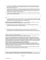 Virginia Advance Medical Directive for Healthcare Decisions Day - Virginia, Page 3