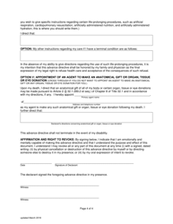 Virginia Advance Medical Directive for Healthcare Decisions Day - Virginia, Page 4