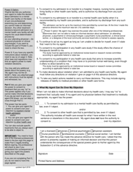 Virginia Advance Directive Form for Healthcare With Sections for Medical, Mental, and End-Of-Life Care - Short - Virginia, Page 2
