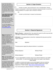 Virginia Advance Directive Form for Health Care With Sections for Medical, Mental, and End-Of-Life Care - Full - Virginia, Page 10