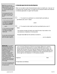 Virginia Advance Directive Form for Health Care With Sections for Medical, Mental, and End-Of-Life Care - Full - Virginia, Page 3