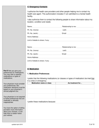 Virginia Advance Directive Form for Health Care With Sections for Medical, Mental, and End-Of-Life Care - Full - Virginia, Page 5