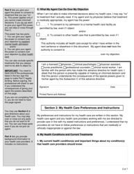 Virginia Advance Directive Form for Healthcare With Sections for Medical and End-Of-Life Care - Virginia, Page 3