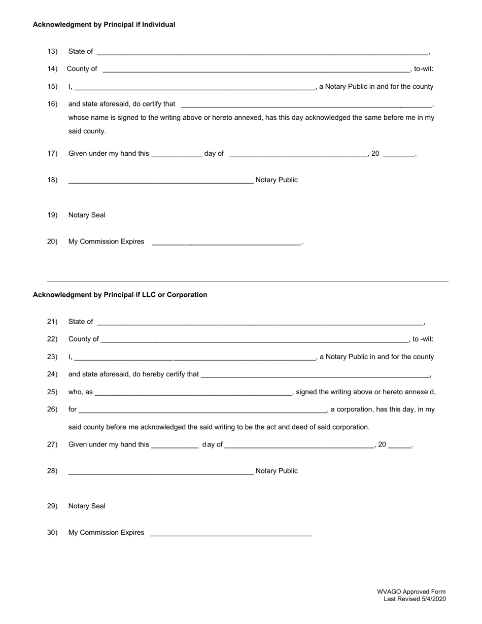 Private Detective or Investigator Surety Bond - West Virginia, Page 2