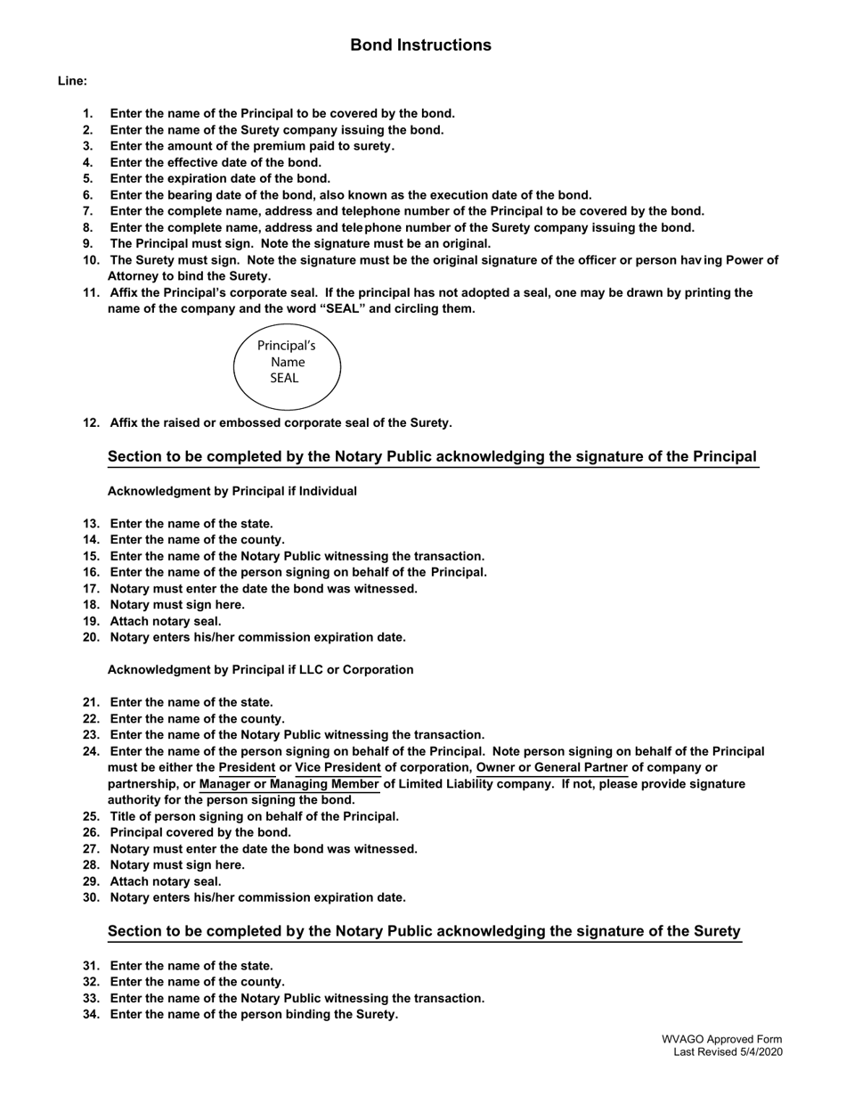 Private Detective or Investigator Surety Bond - West Virginia, Page 4