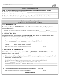 Form FML2 Certification of Healthcare Provider - Employee - City and County of San Francisco, California, Page 3