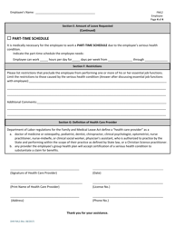 Form FML2 Certification of Healthcare Provider - Employee - City and County of San Francisco, California, Page 4