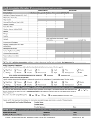 Universal Health Certificate - Washington, D.C., Page 2