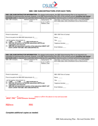 Attachment J.7 Sbe Subcontracting Plan - 35% Requirement - Washington, D.C., Page 2