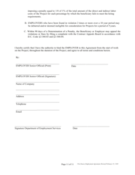 First Source Employment Agreement for Construction Projects Only - Washington, D.C., Page 11