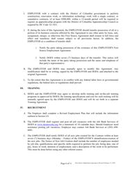 First Source Employment Agreement for Non Construction Contracts Only - Washington, D.C., Page 6