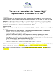 CDC Employee Health Assessment (Capture), Page 2