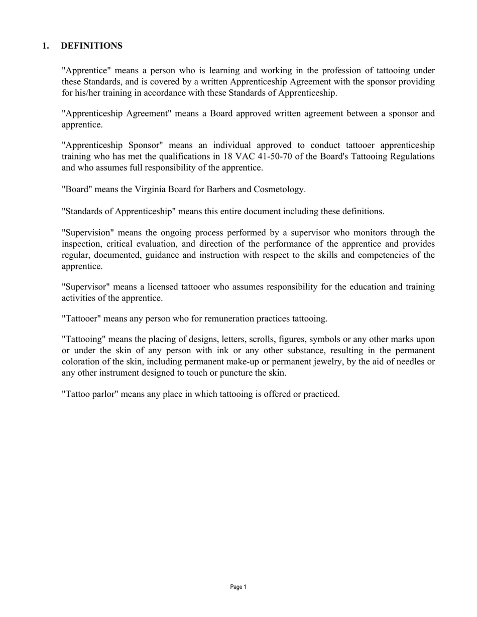 Form A450-TAPPR_CERT Tattooer Apprentice Certification Application - Virginia, Page 4