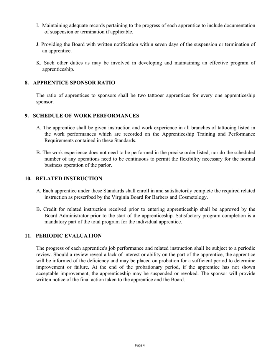 Form A450-TAPPR_CERT Tattooer Apprentice Certification Application - Virginia, Page 7