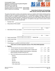 Form A450-1213_SSS_INSP Salon, Shop &amp; SPA Self Inspection Form - Virginia, Page 2