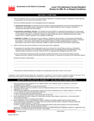 Level I Pre-admission Screen/Resident Review for Smi, Id, or Related Conditions - Washington, D.C., Page 2