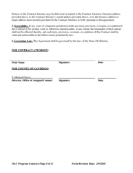 Assigned Counsel Program Contract - County Of San Diego, California, Page 5
