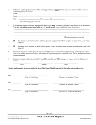 Form ADOPT-4 Adult Adoption Request - County of San Mateo, California, Page 3