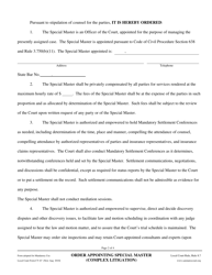 Form CV-67 Order Appointing Special Master (Complex Litigation) - County of San Mateo, California, Page 2