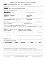 Form PR-18 Guardianship Declaration Confidential - County of San Mateo, California, Page 3