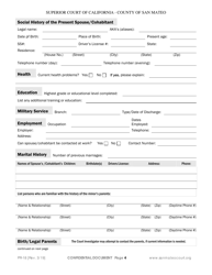 Form PR-18 Guardianship Declaration Confidential - County of San Mateo, California, Page 4