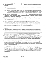 DOT Form 224-062 Utility Construction Agreement Work by Wsdot - Utility Cost - Washington, Page 3