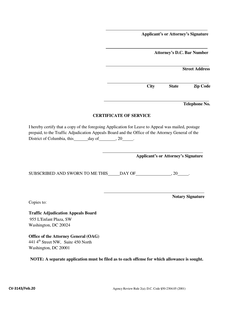 Form CV-3143 - Fill Out, Sign Online and Download Fillable PDF ...