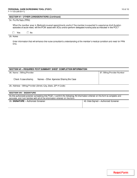 Form F-11133 Personal Care Screening Tool (Pcst) - Wisconsin, Page 10