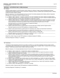Form F-11133 Personal Care Screening Tool (Pcst) - Wisconsin, Page 6