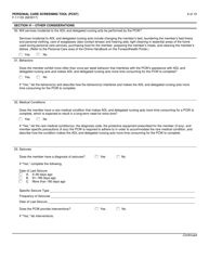 Form F-11133 Personal Care Screening Tool (Pcst) - Wisconsin, Page 9