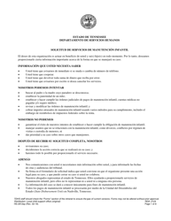 Document preview: Formulario HS-2912SP Solicitud De Servicios De Manutencion Infantil - Tennessee (Spanish)