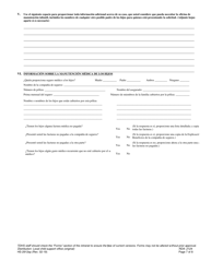 Formulario HS-2912SP Solicitud De Servicios De Manutencion Infantil - Tennessee (Spanish), Page 7
