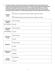 Catering Standard Operating Procedures Worksheet - County of San Diego, California, Page 5