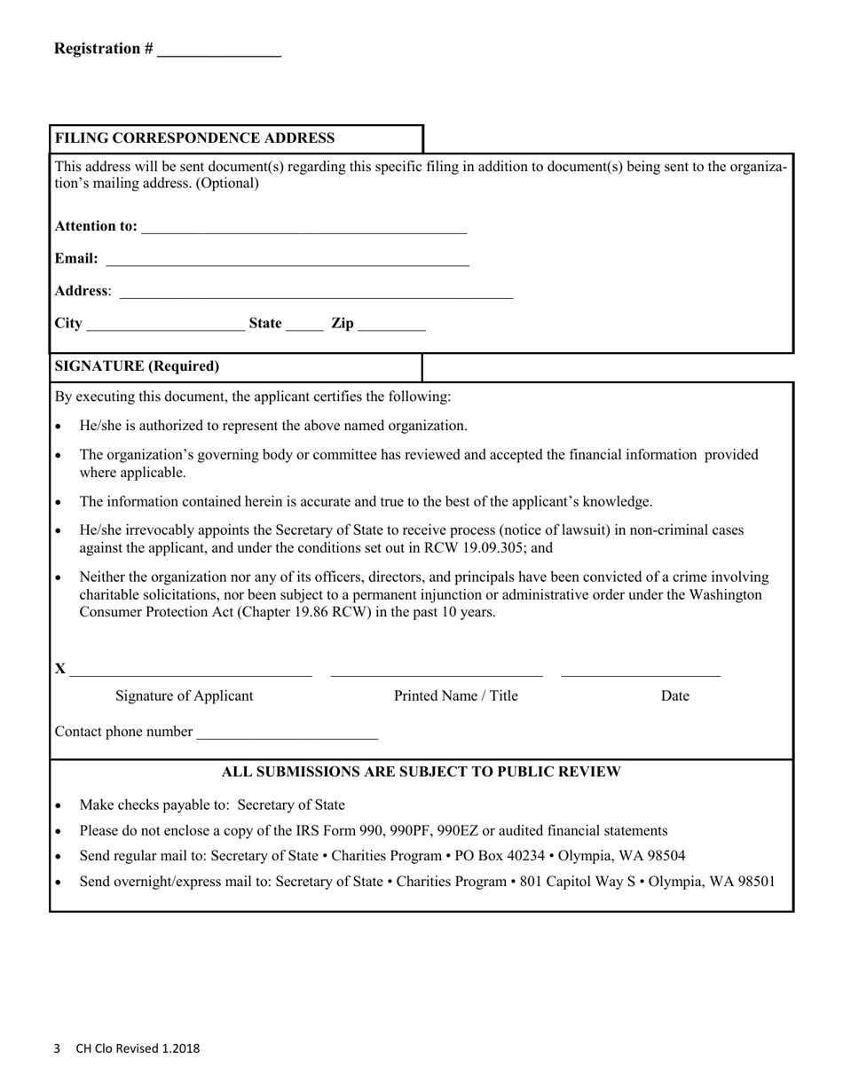 Charitable Organization Closure - Washington, Page 3