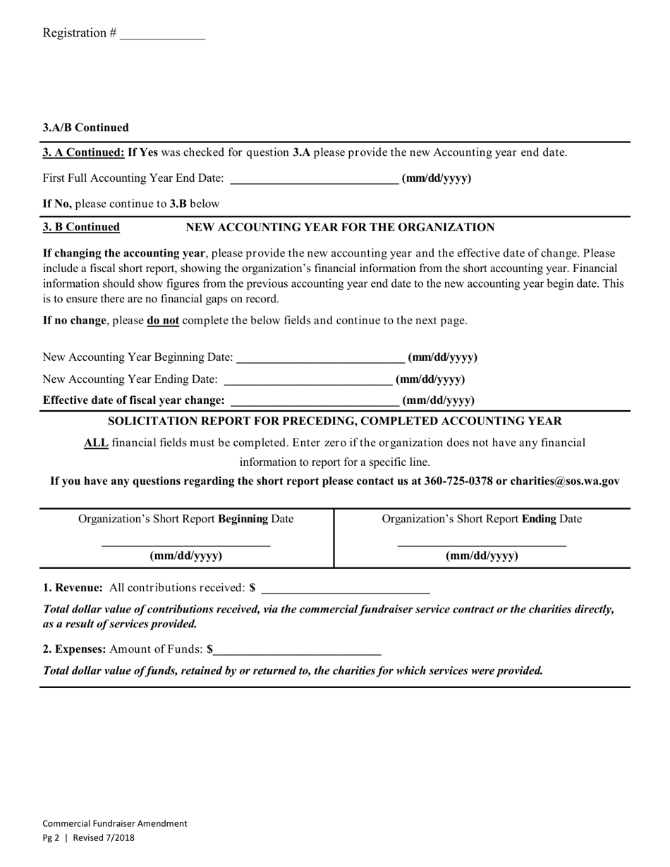 Commercial Fundraiser Amendment - Washington, Page 4