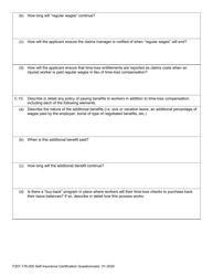 Form F207-176-000 Self-insurance Certification Questionnaire - Washington, Page 5