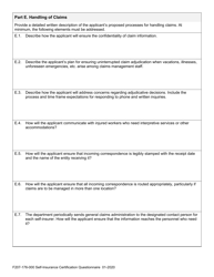 Form F207-176-000 Self-insurance Certification Questionnaire - Washington, Page 7