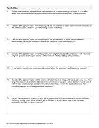 Form F207-176-000 Self-insurance Certification Questionnaire - Washington, Page 8