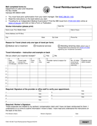 Form F245-145-000 Travel Reimbursement Request - Washington
