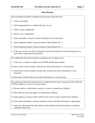 Instructions for Form DC-621 Non-disclosure Addendum - Virginia, Page 3