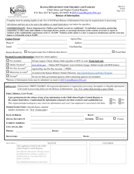 Document preview: Form OBI1011 Child Abuse and Neglect Central Registry Release of Information - Kansas