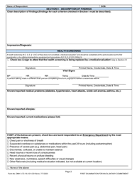 Form DMH5-72-19 First Examination for Involuntary Commitment - North Carolina, Page 2
