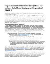 Document preview: Planilla De Asistencia Hipotecaria Por Covid-19 - Georgia (United States) (Spanish)