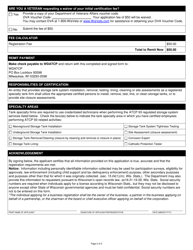Form TR-WM-111 Tank Specialty Firm Registration - Wisconsin, Page 2