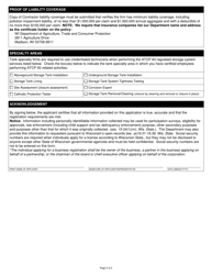 Form TR-WM-111A Tank Specialty Firm Registration Renewal Application - Wisconsin, Page 2
