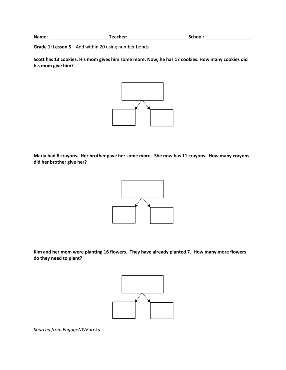 Math Grade 1: Student Packet 1-5, Page 5
