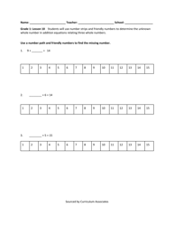 Math Grade 1 - Student Packet 6-10 - Tennessee, Page 5